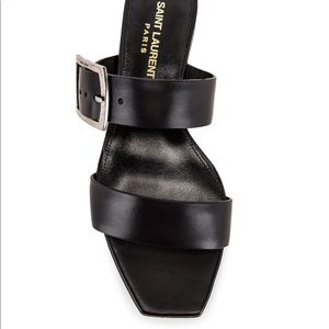 Saint Laurent Jodie Leather Slide Sandal